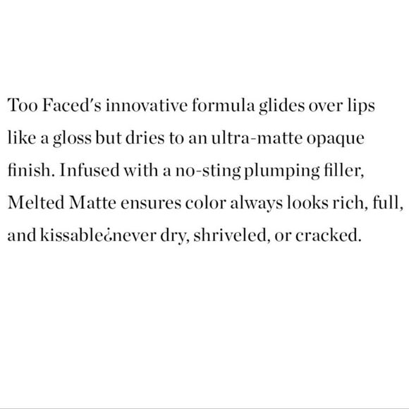 Too Faced Gingerbread Man Melted Matte Liquid Lipstick - Picture 6 of 12